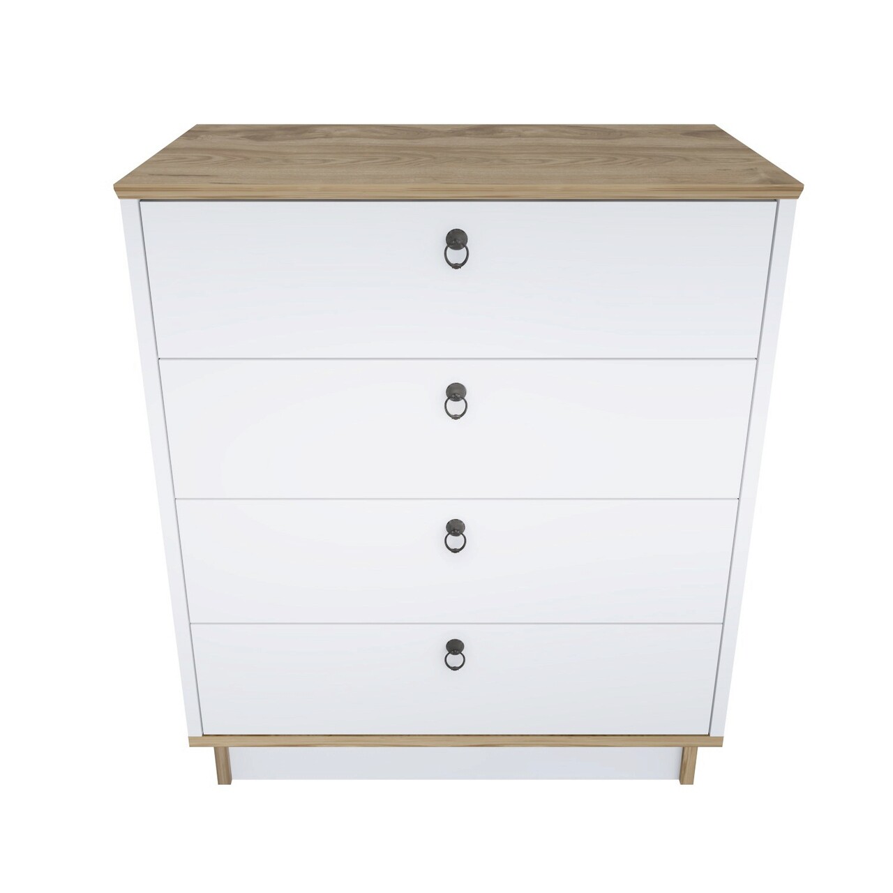 Dulap, Hanah Home, Sahra, 72x83.1x42 cm, Alb / Stejar - imagine 7